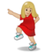 Woman Dancing - Medium Light emoji on Samsung